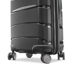 Wheels of midnight black Samsonite Outline Pro Spinner Carry-On