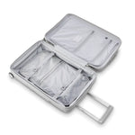 Inside of misty grey Samsonite Outline Pro Spinner Carry-On