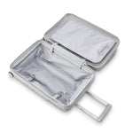 Inside of misty grey Samsonite Outline Pro Spinner Carry-On