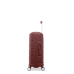 Side of shiraz burgundy Samsonite Outline Pro Spinner Carry-On