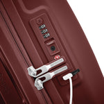 TSA lock of shiraz burgundy Samsonite Outline Pro Spinner Carry-On