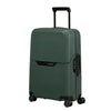 Front of forest green Samsonite Magnum Eco Spinner Carry-On