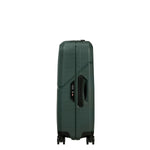 Side of forest green Samsonite Magnum Eco Spinner Carry-On