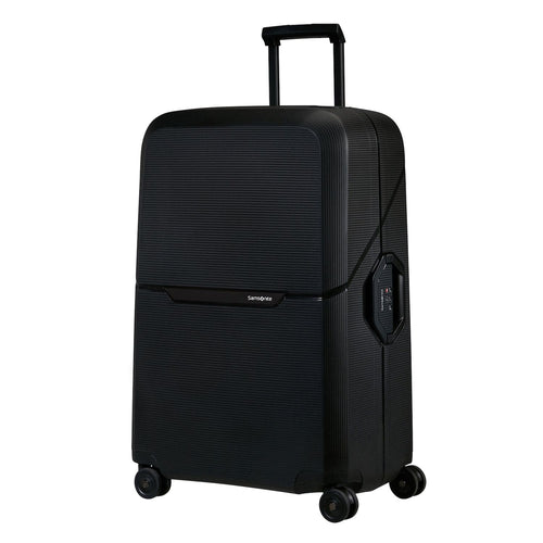 Front of graphite Samsonite Magnum Eco Spinner Large