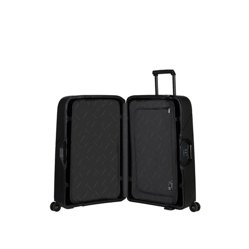 Inside of graphite Samsonite Magnum Eco Spinner Large