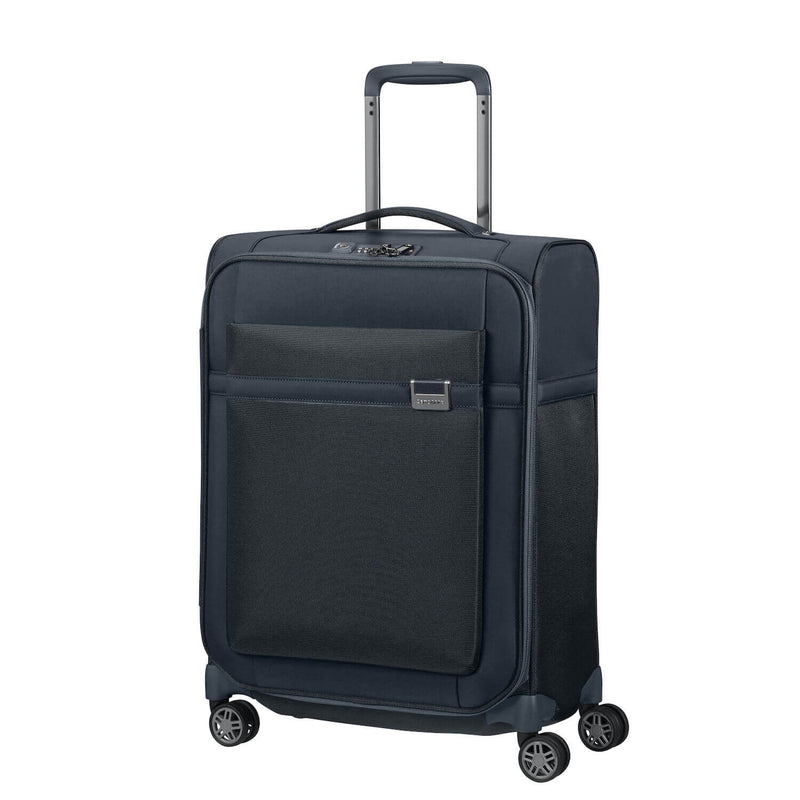 Samsonite Airea Spinner Carry-On Expandable in Dark Blue front