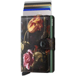 Secrid Miniwallet Art Flowers front with cards up