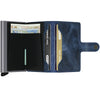 Secrid Wallets Miniwallet Vintage in Blue open