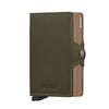 Secrid Twinwallet Saffiano in Olive front
