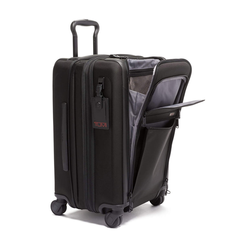 TUMI Alpha 3 International Carry On in black front open