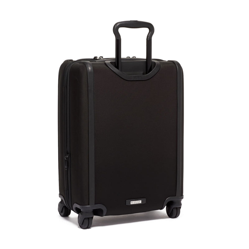 Back of black TUMI Alpha 3 Continental Carry-on Spinner