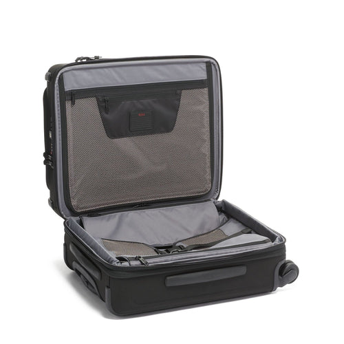 Inside of black TUMI Alpha 3 Continental Carry-on Spinner