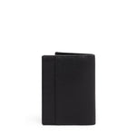 TUMI Nassau Folding Card Case in Black Textured back