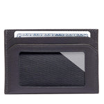 TUMI Nassau Slim Card Case in Grey Textured back