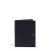 Front of black texture Nassau Leather Passport Cover