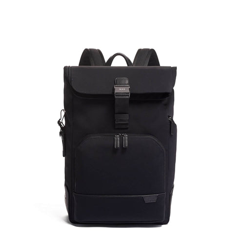 TUMI Harrison Osborn Roll Top Backpack in Black front