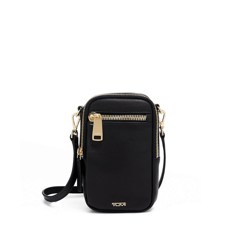 TUMI Voyageur Katy Crossbody Leather in Black front