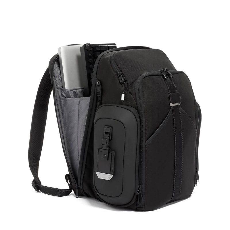 TUMI Bravo Esports Pro Large Backpack in Black back pocket