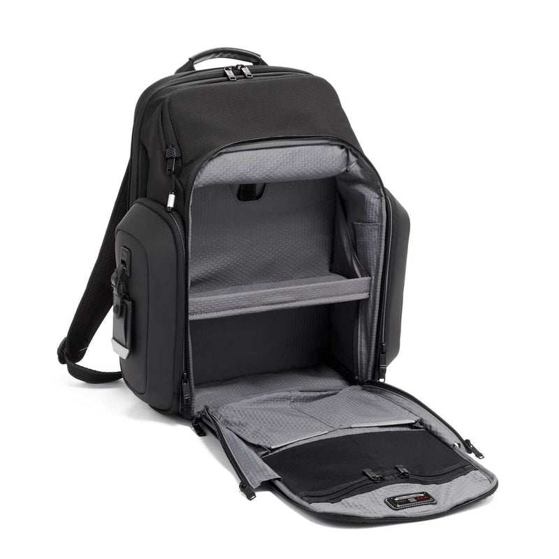 TUMI Bravo Esports Pro Large Backpack in Black main compartment
