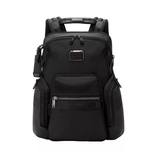 TUMI Bravo Navigation Backpack in Black front