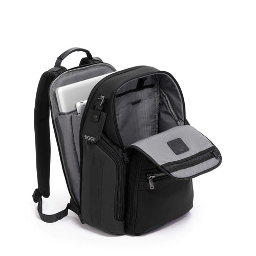 TUMI Bravo Search Backpack in Black inside
