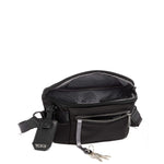 TUMI Bravo Classified Waist Pack in Black open