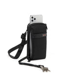 Key leash of black TUMI Alpha 3 Small Crossbody Pouch